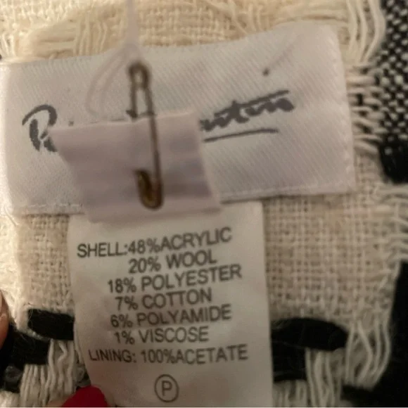 Peter Martin Black and White Houndstooth Jacket 20%wool - Picture 10 of 11